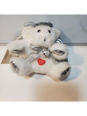 Ganz Guardian Angle Bear with Halo and Silver Wings